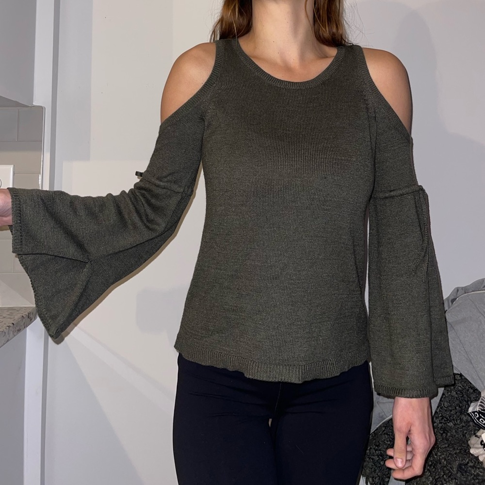 Green Detailed Sweater